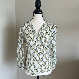 3/4 sleeve pineapple blouse